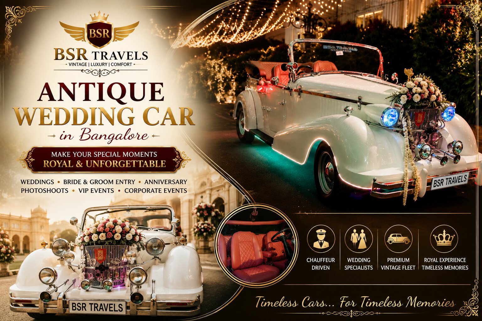 Antique Wedding Car Bangalore