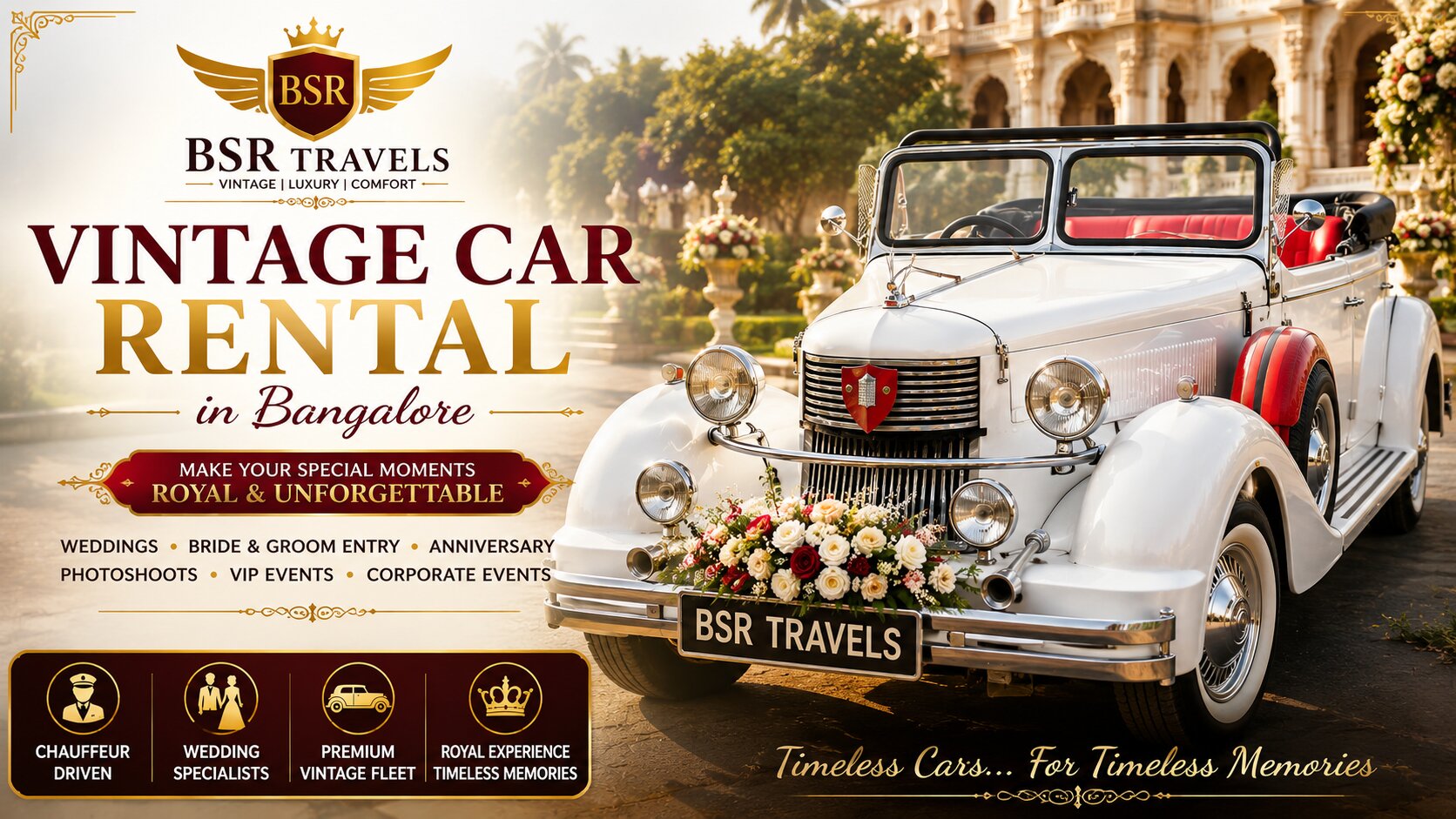 Vintage Car Rental Bangalore